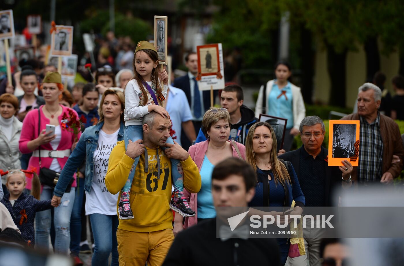 Immortal Regiment march in Russian cities