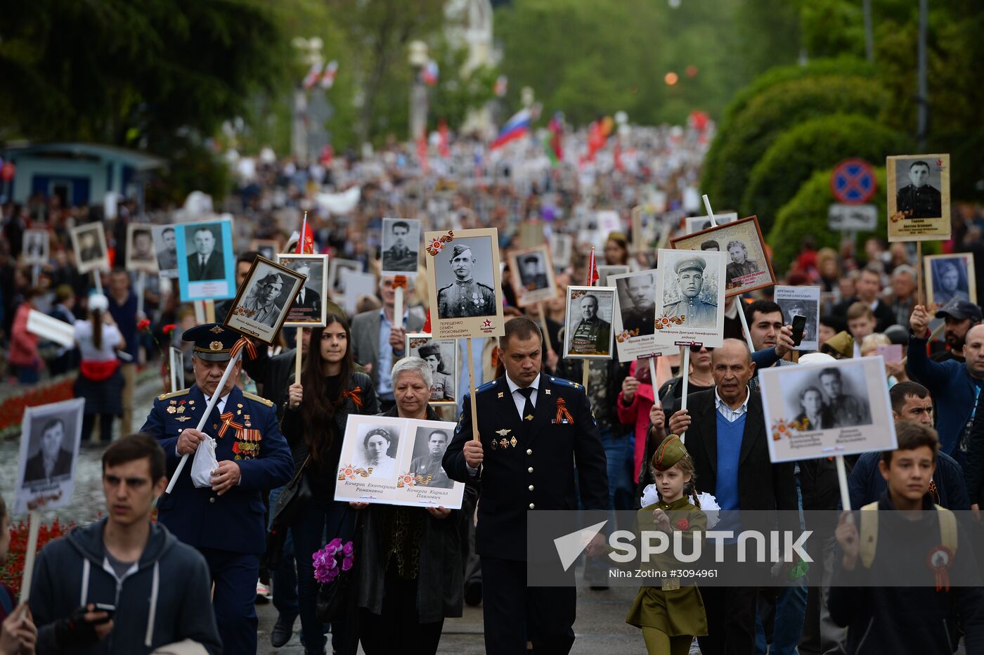 Immortal Regiment march in Russian cities