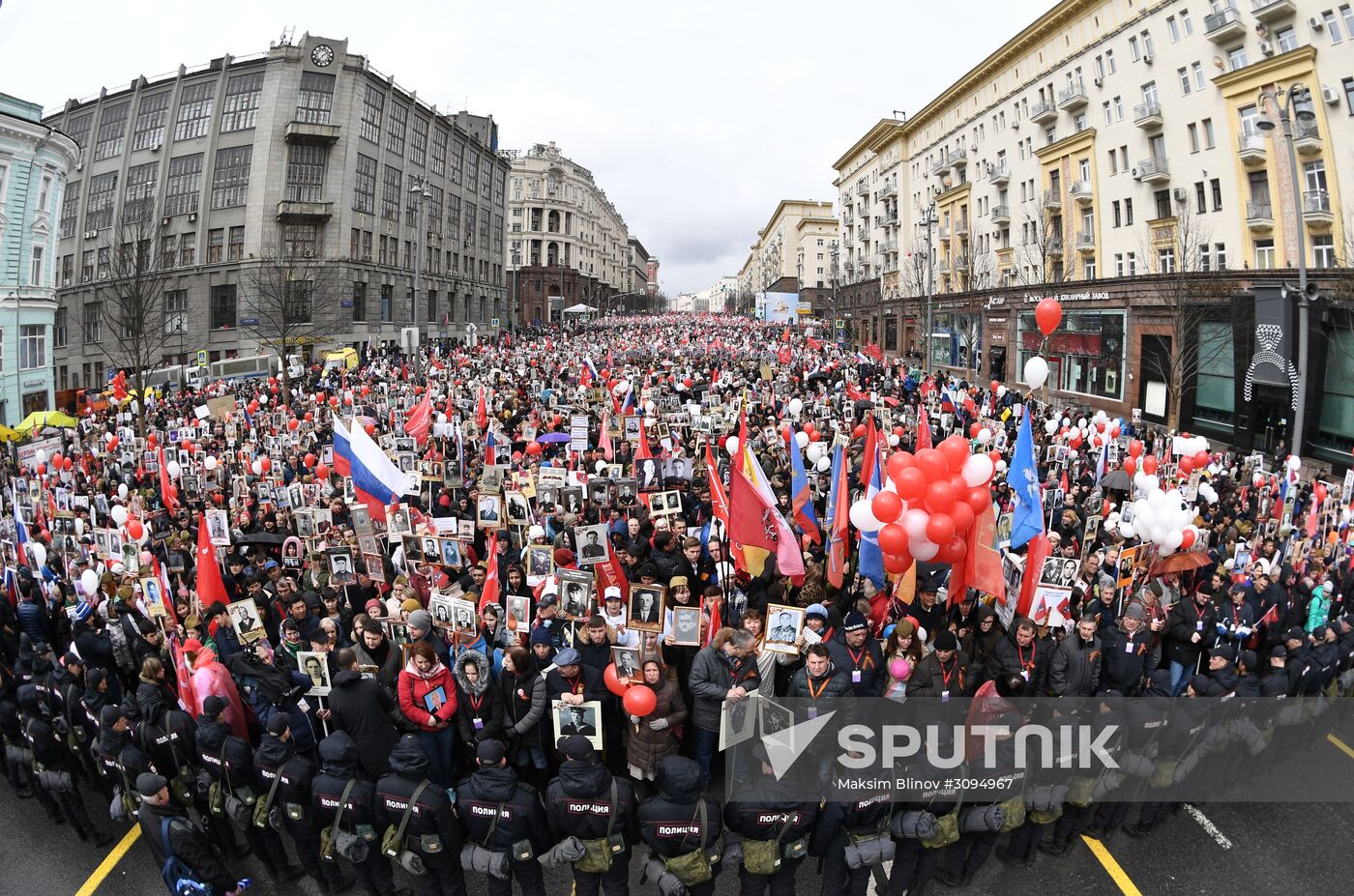 Immortal Regiment march in Moscow