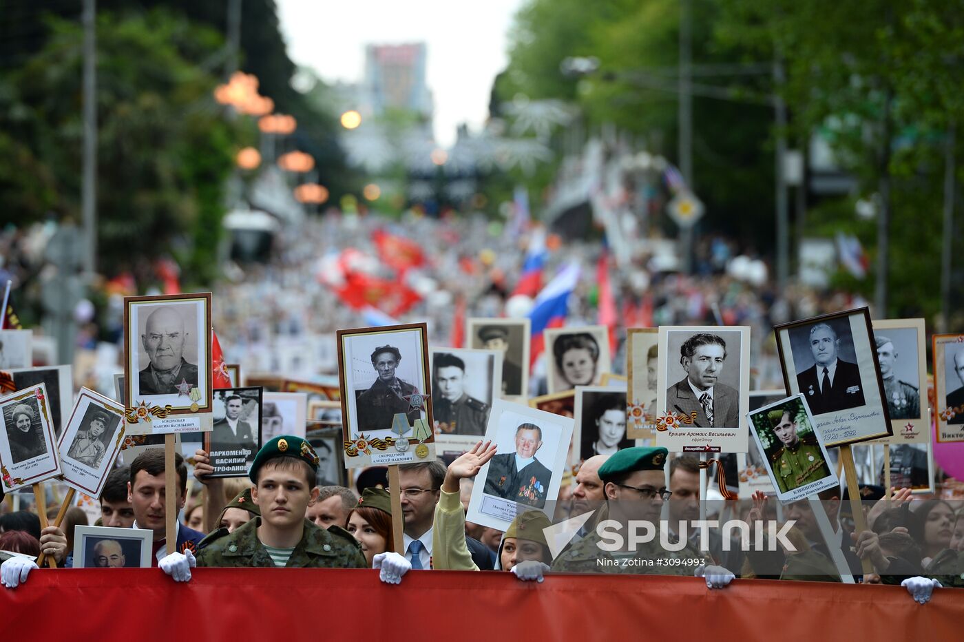 Immortal Regiment march in Russian cities