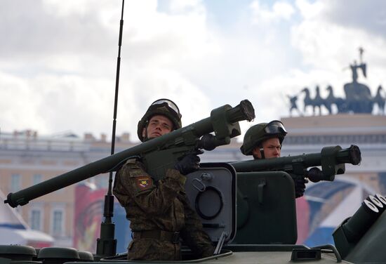 Military parade in Russian cities marking the 72nd anniversary of Victory