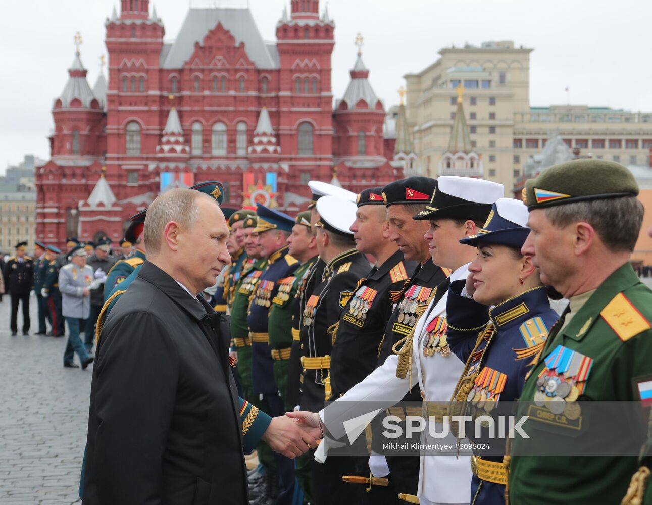 President Putin, Prime Minister Medvedev attend military parade on 72nd anniversary of victory in Great Patriotic War