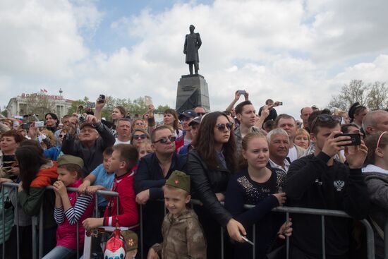 Victory Day parade in Crimea