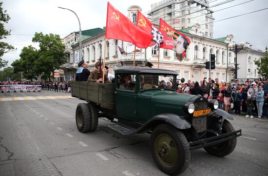 Immortal Regiment march in Russian cities