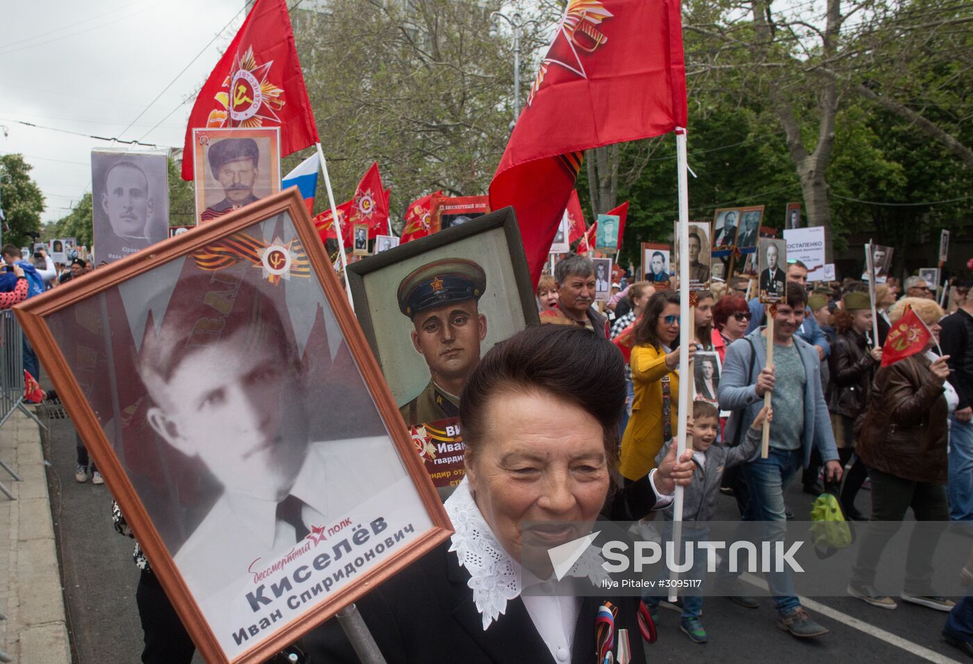 The Immortal Regiment march in cities of Russia