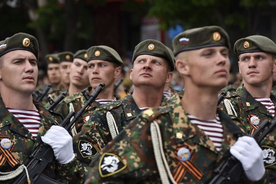 Victory Day parade in Crimea