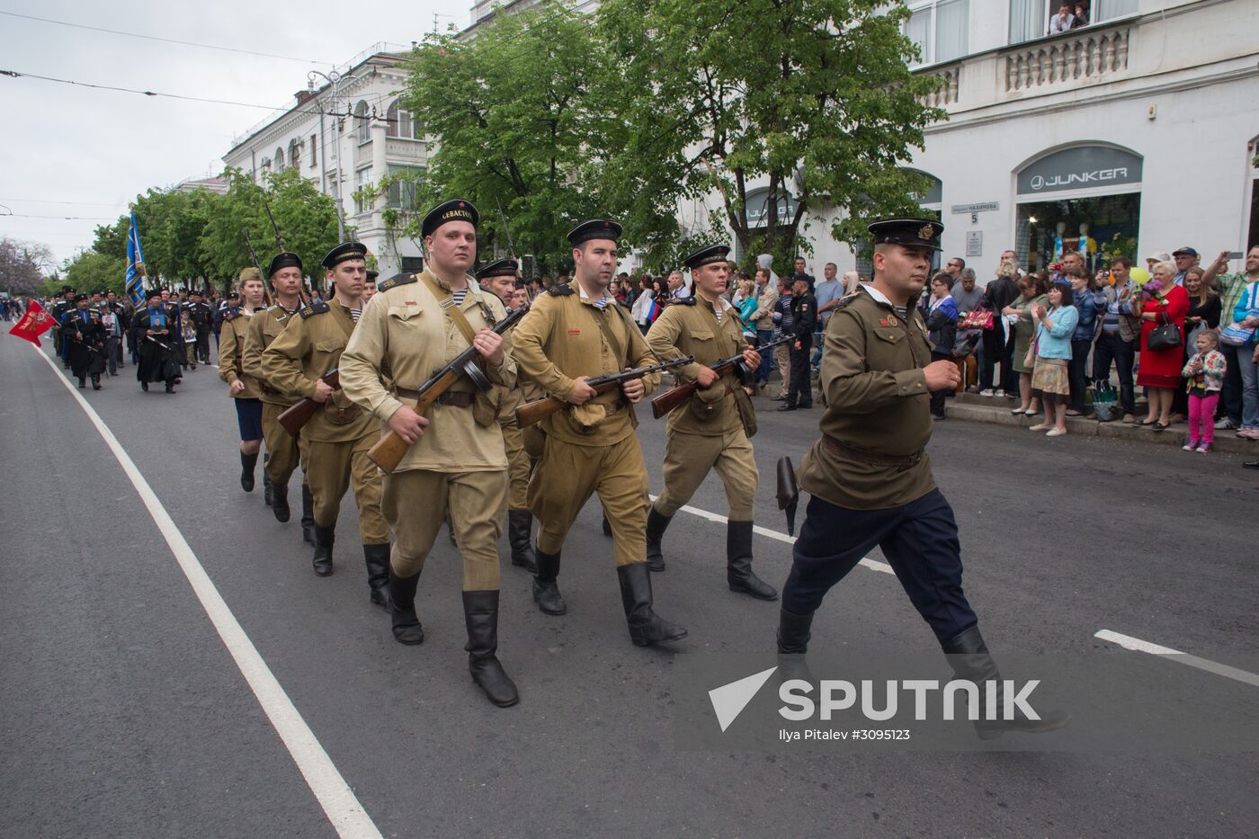 Victory Day parade in Crimea