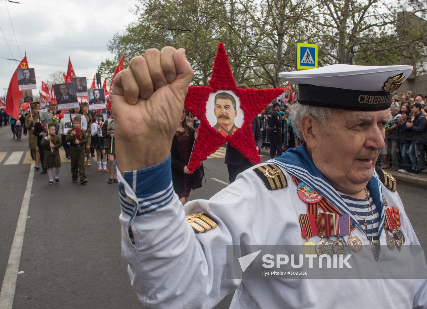 The Immortal Regiment march in cities of Russia