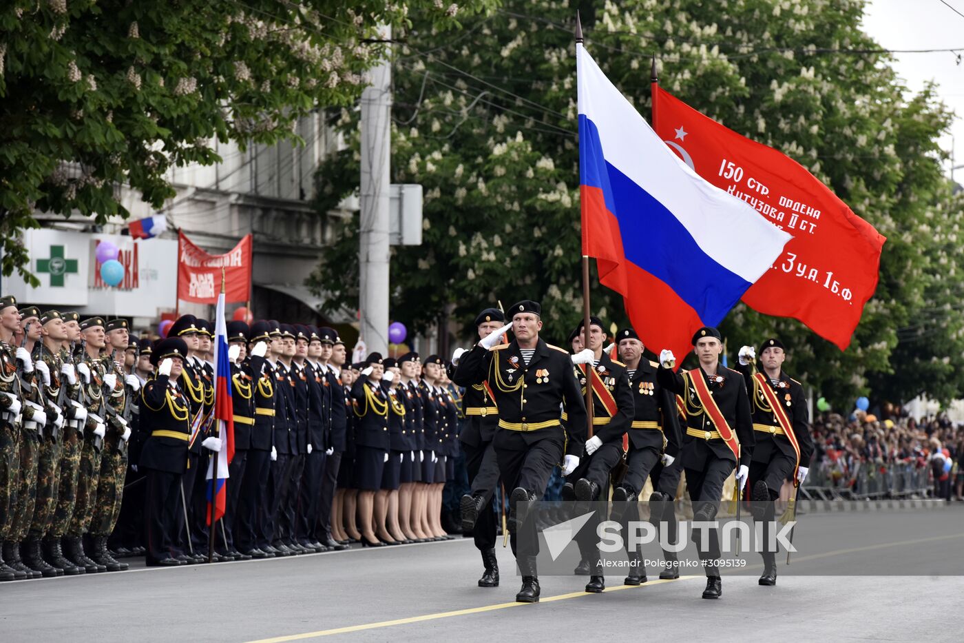 Victory Day parade in Crimea
