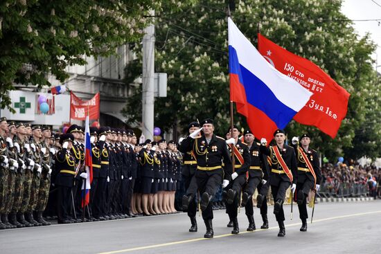 Victory Day parade in Crimea