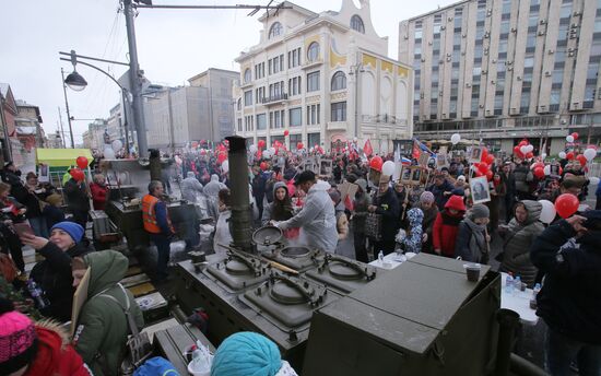 Immortal Regiment march in Moscow