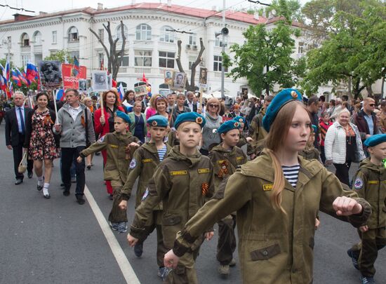 Immortal Regiment march in Russian cities