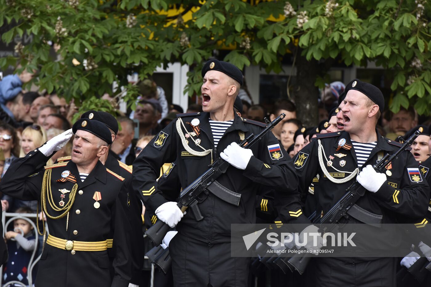 Victory Day parade in Crimea