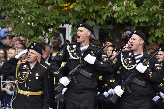 Victory Day parade in Crimea