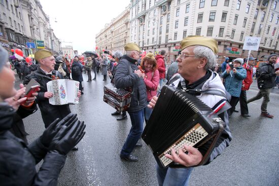Immortal Regiment march in Moscow