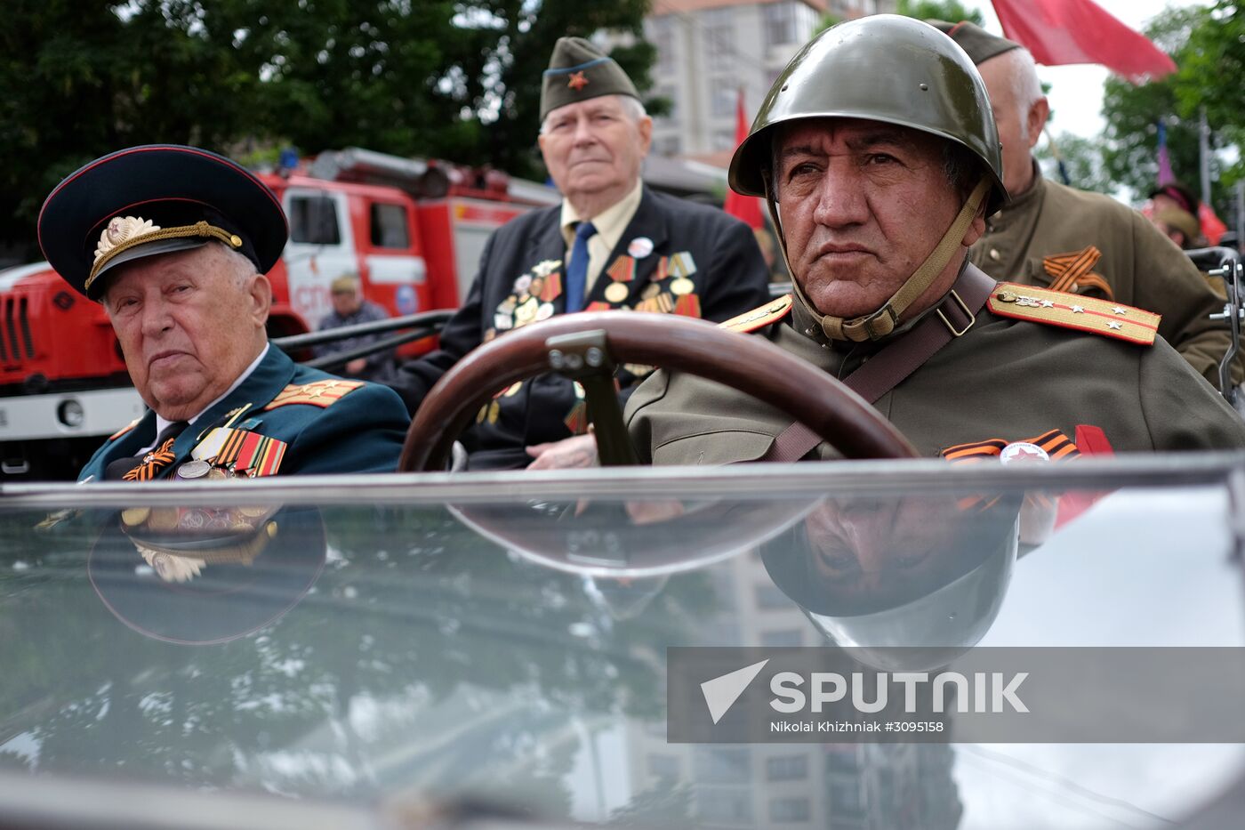 Military parade marking the 72nd anniversary of Victory in cities of Russia