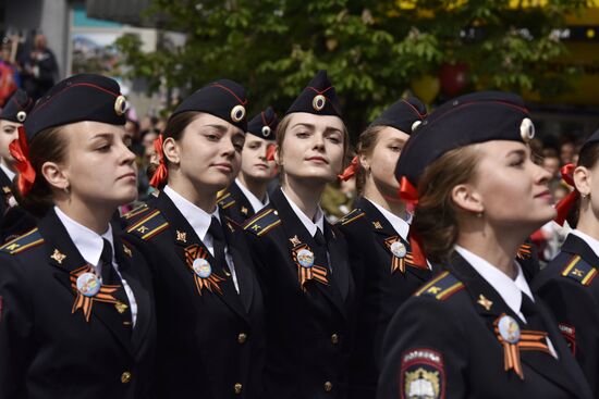 Victory Day parade in Crimea