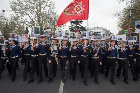 Immortal Regiment march in Russian cities