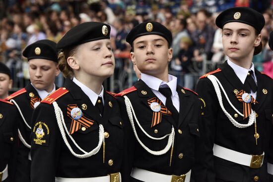 Victory Day parade in Crimea