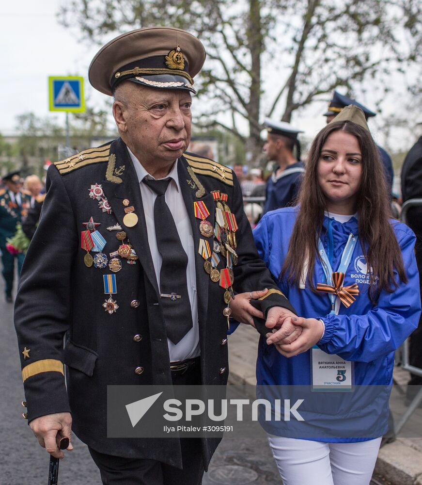 Victory Day parade in Crimea
