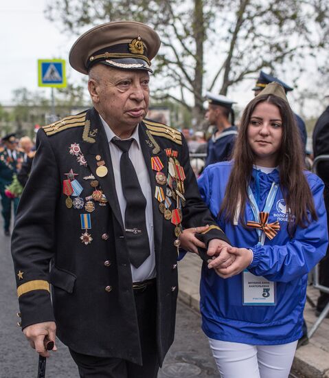Victory Day parade in Crimea