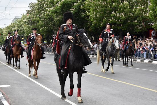 Victory Day parade in Crimea