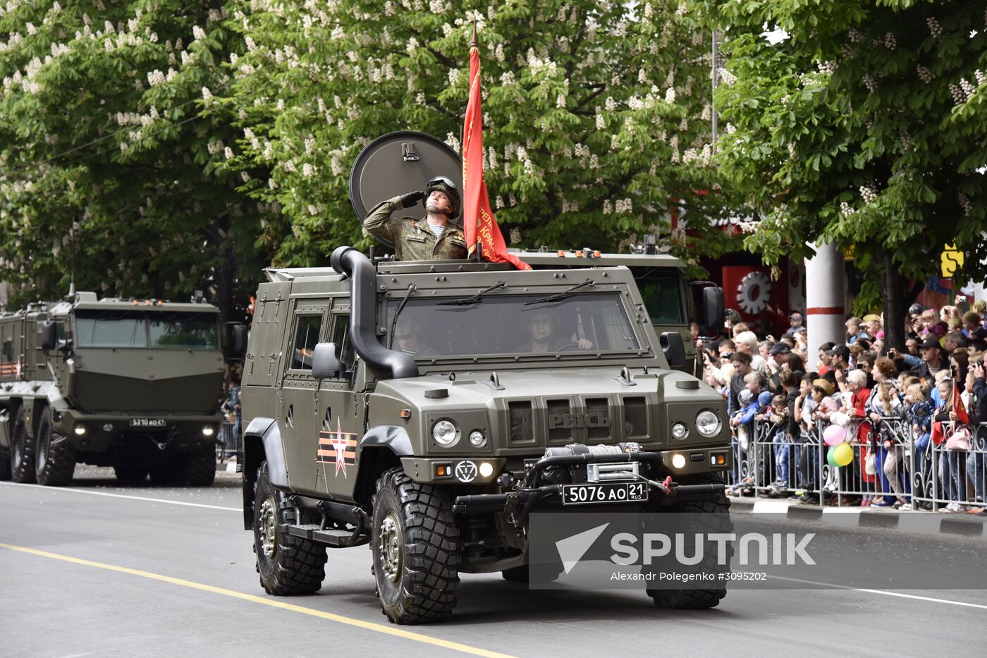 Victory Day parade in Crimea