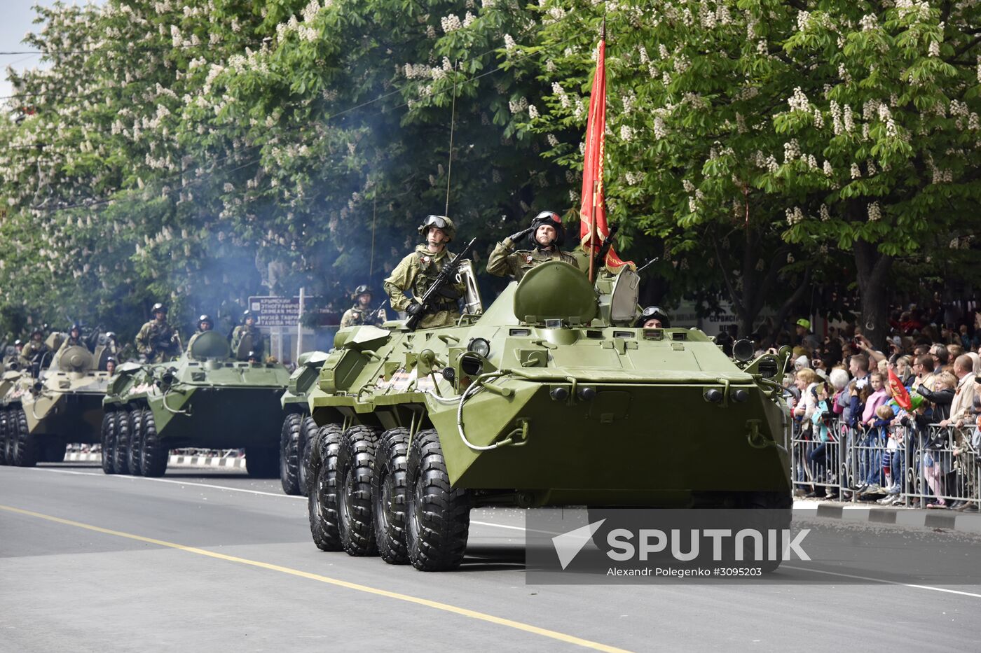 Victory Day parade in Crimea