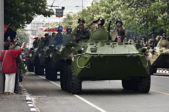 Victory Day parade in Crimea