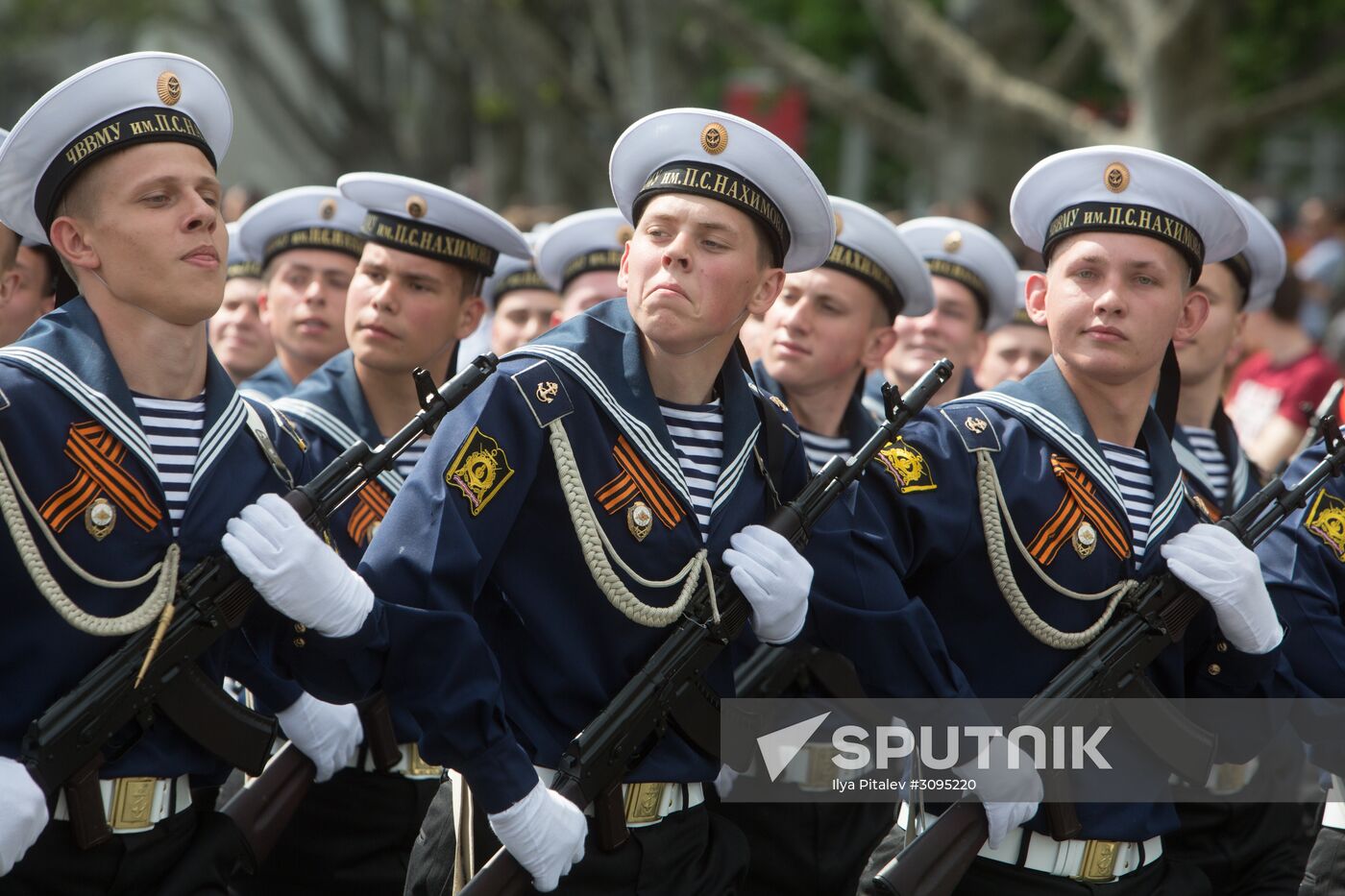 Victory Day parade in Crimea