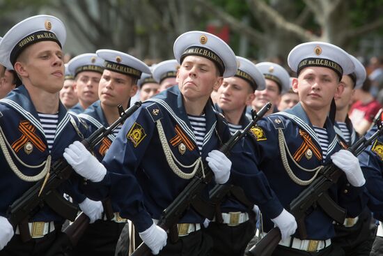 Victory Day parade in Crimea