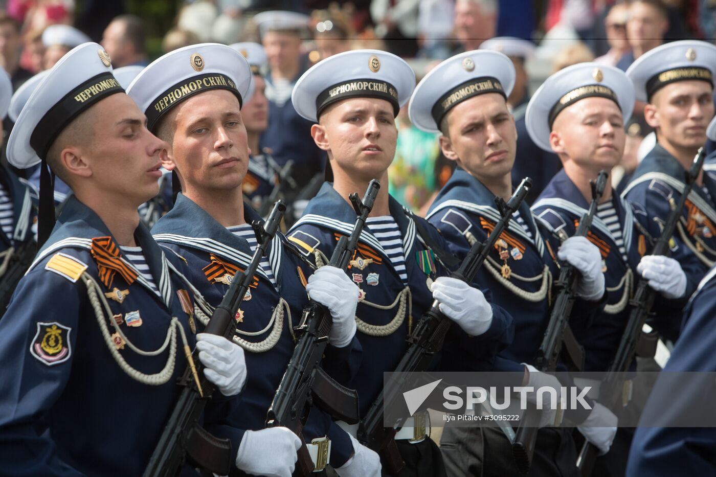 Victory Day parade in Crimea