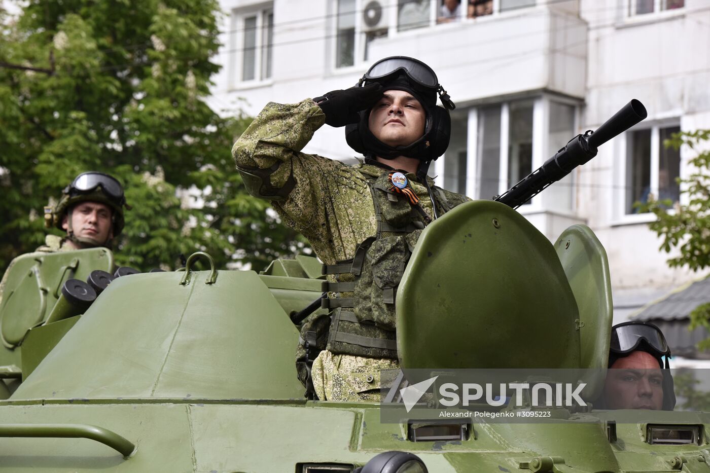 Victory Day parade in Crimea