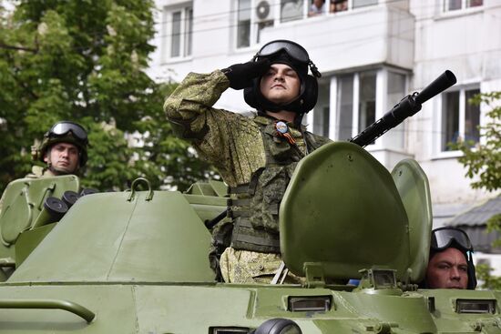 Victory Day parade in Crimea