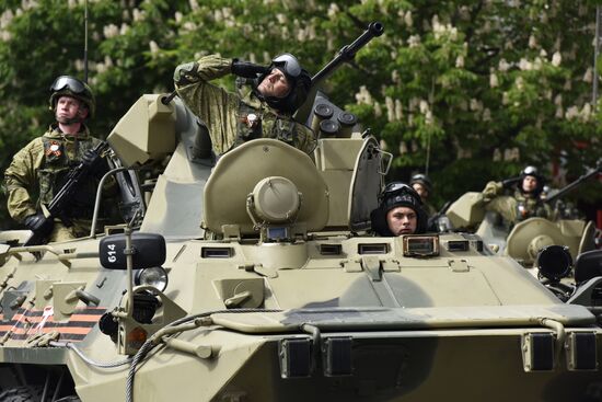 Victory Day parade in Crimea
