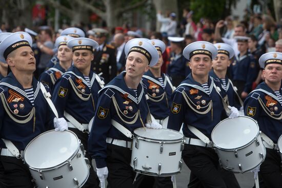 Victory Day parade in Crimea