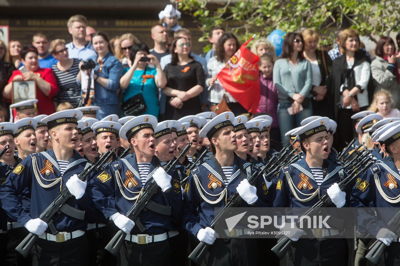 Victory Day parade in Crimea