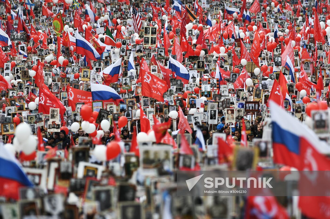 Immortal Regiment march in Moscow