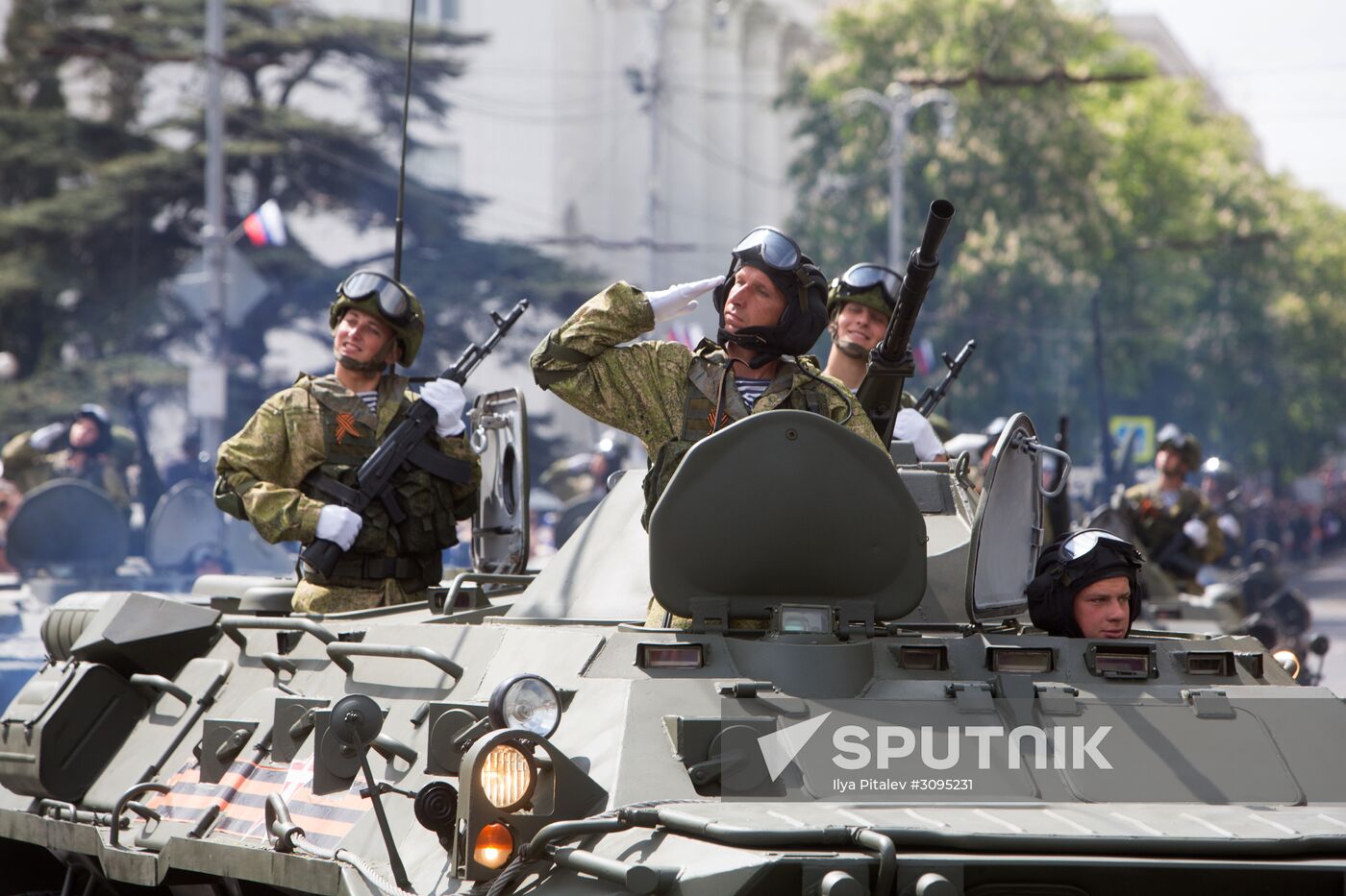 Victory Day parade in Crimea