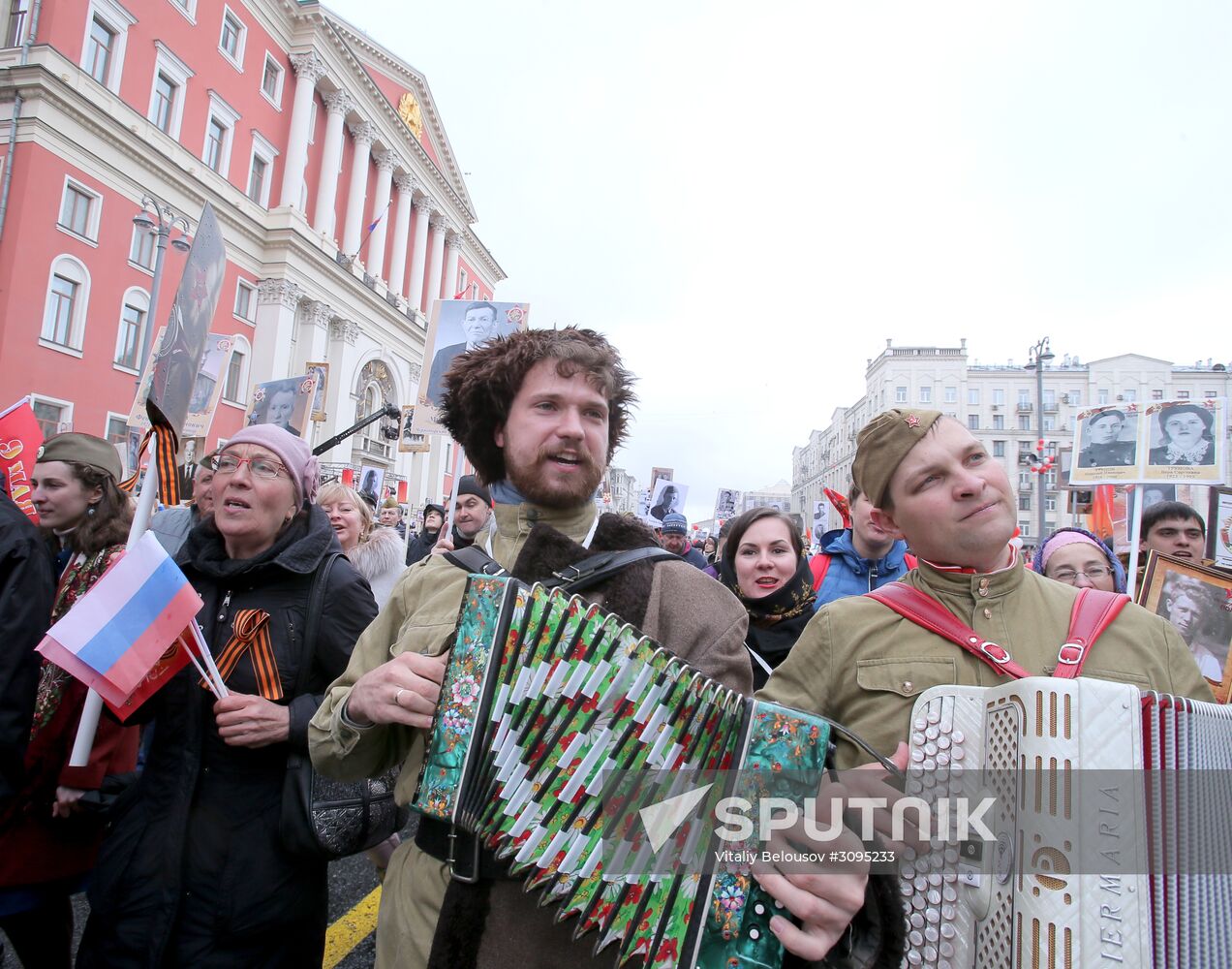 Immortal Regiment march in Moscow