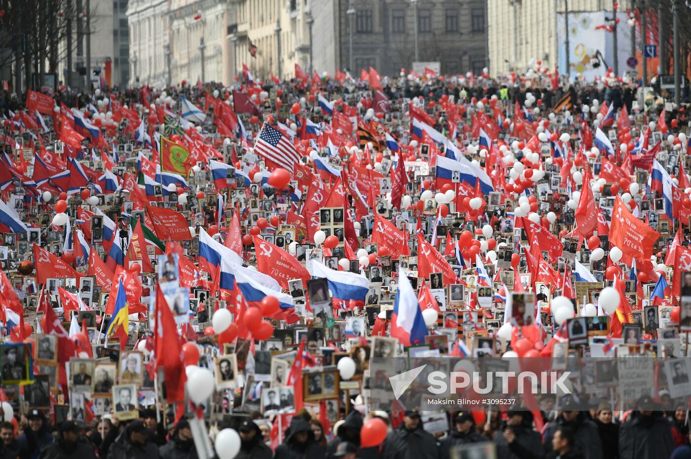 Immortal Regiment march in Moscow