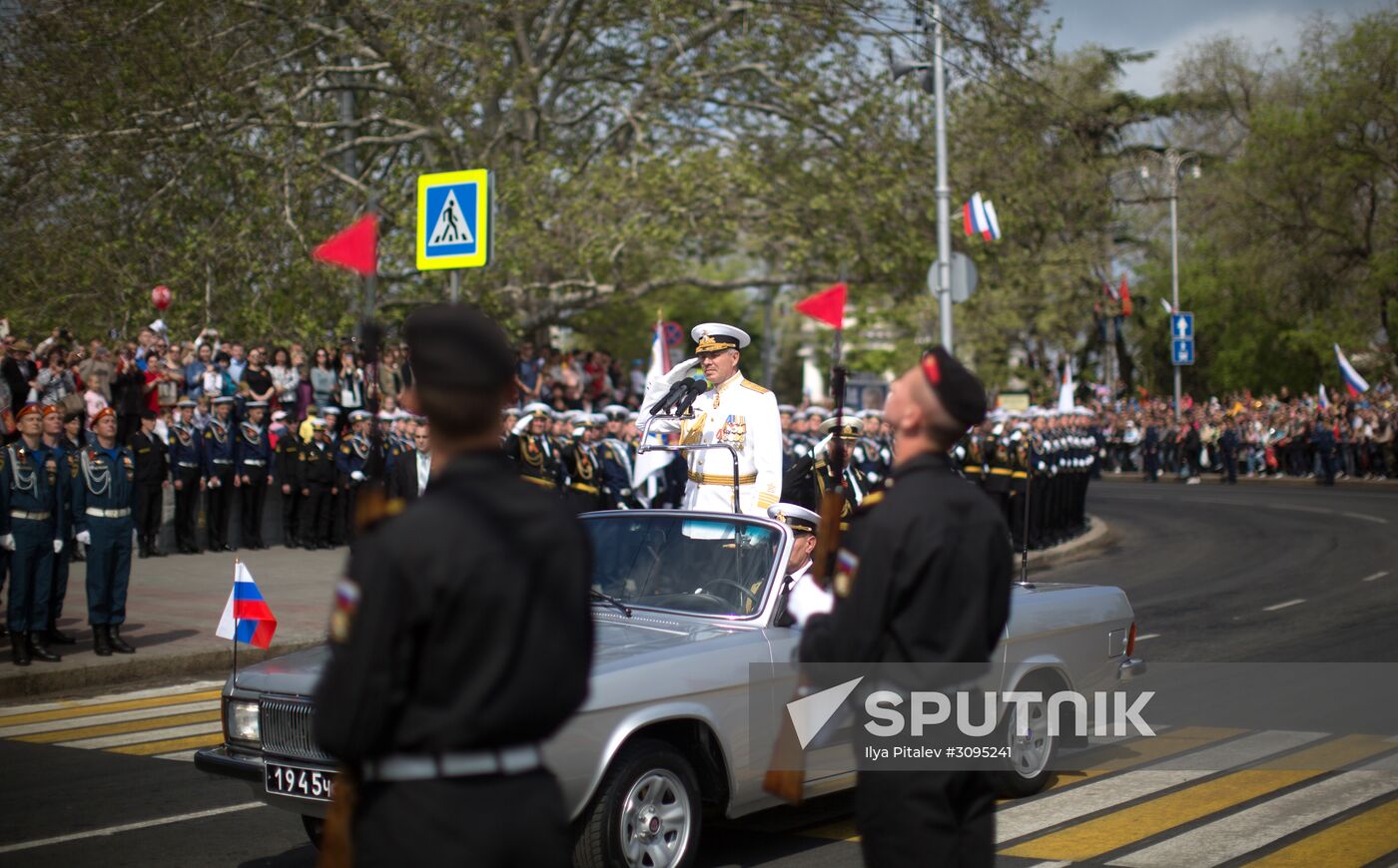 Victory Day parade in Crimea