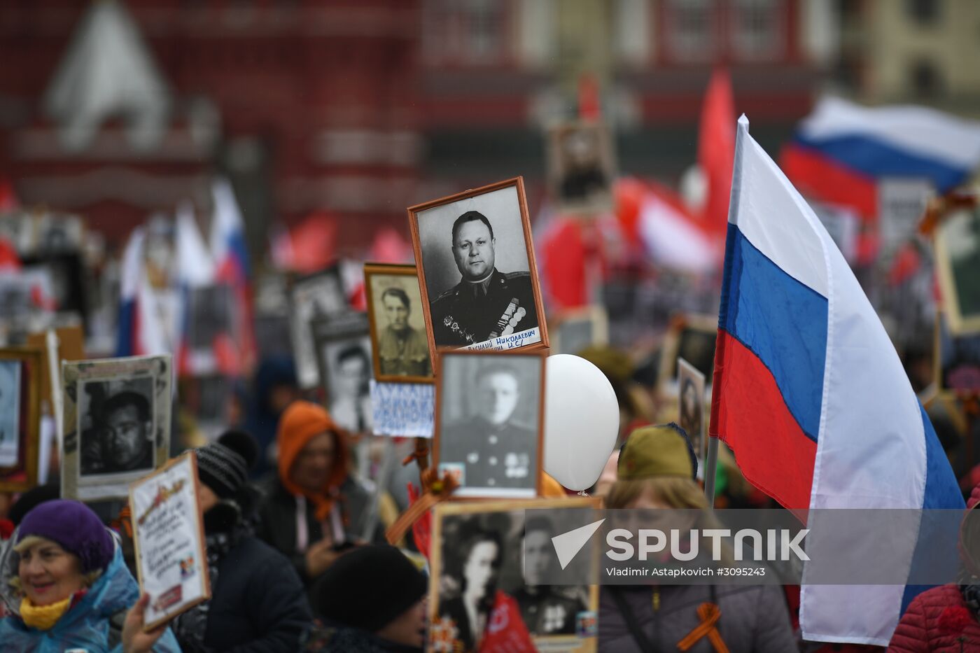 Immortal Regiment march in Moscow