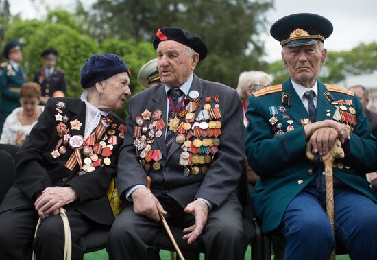 Victory Day parade in Crimea