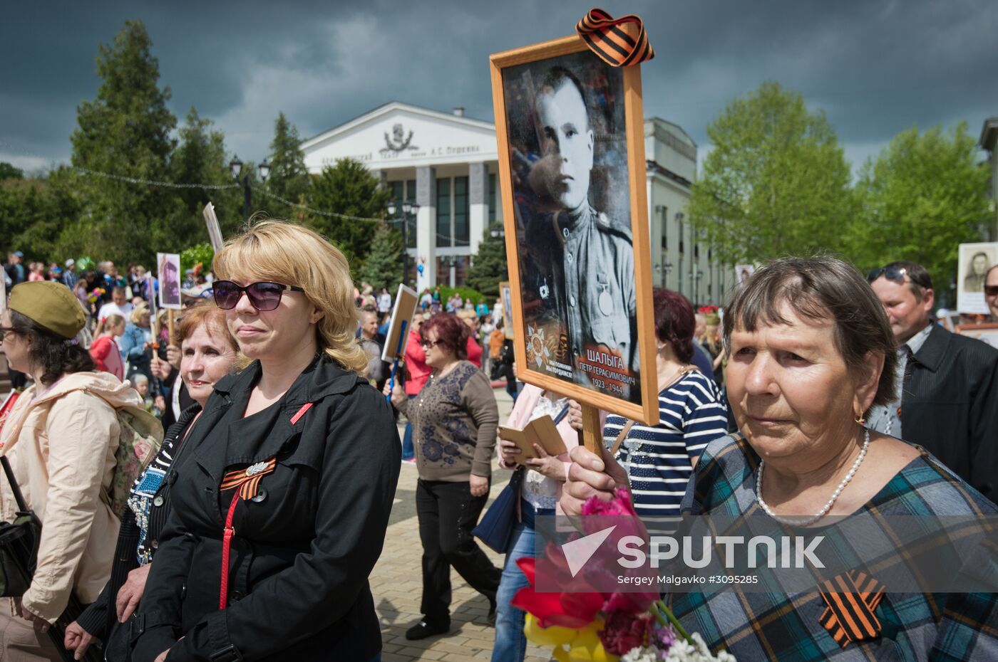 The Immortal Regiment march in cities of Russia