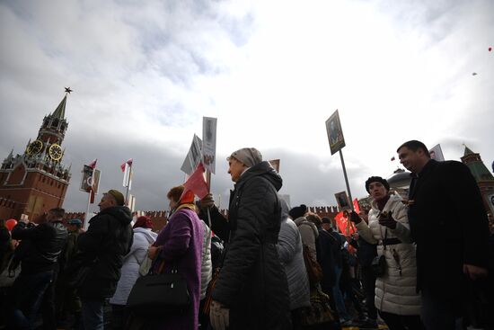 The Immortal Regiment march in Moscow