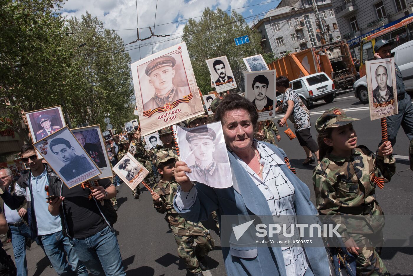 Immortal Regiment march in Europe