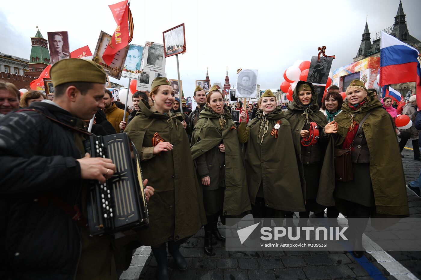 Immortal Regiment march in Moscow