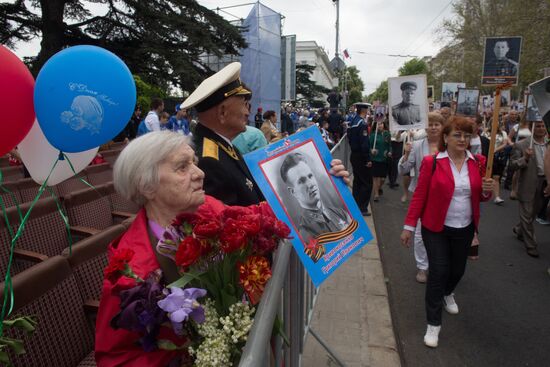 Immortal Regiment march in Russian cities