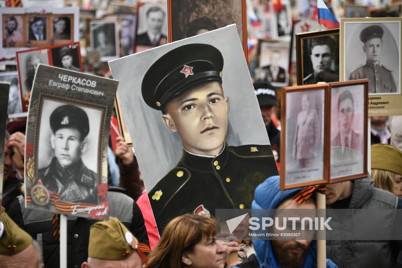 Immortal Regiment march in Moscow